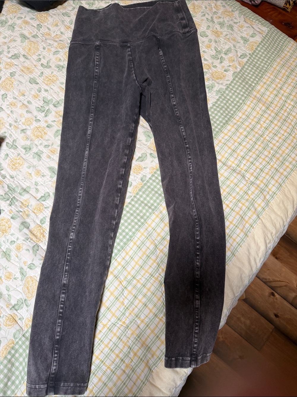 aerie Washed Black High-Waist Leggings